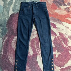 LOFT Dark Indigo Skinny Jeans